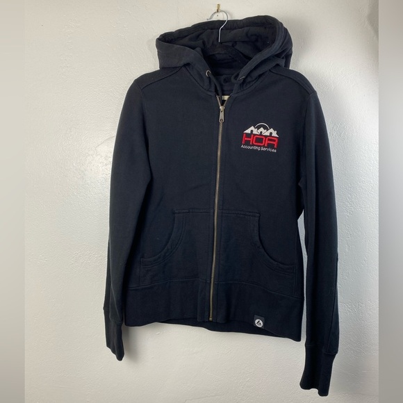 American Giant Black Full Zip Hoodie Jacket Women’s size‎ Large - Picture 1 of 13